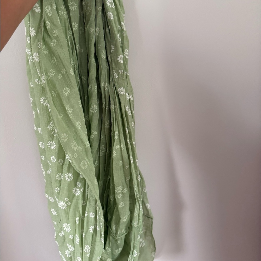 Green Floral Infiniti Scarf